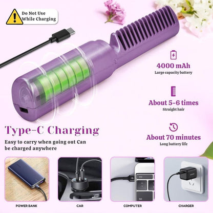Meneflix Portable Mini Hair Straightener Cordless